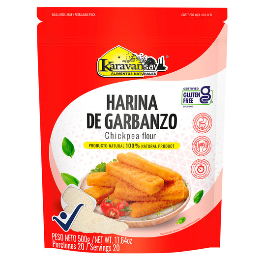 HARINA DE GARBANZO DOY PACK KARAVANSAY 500 GR