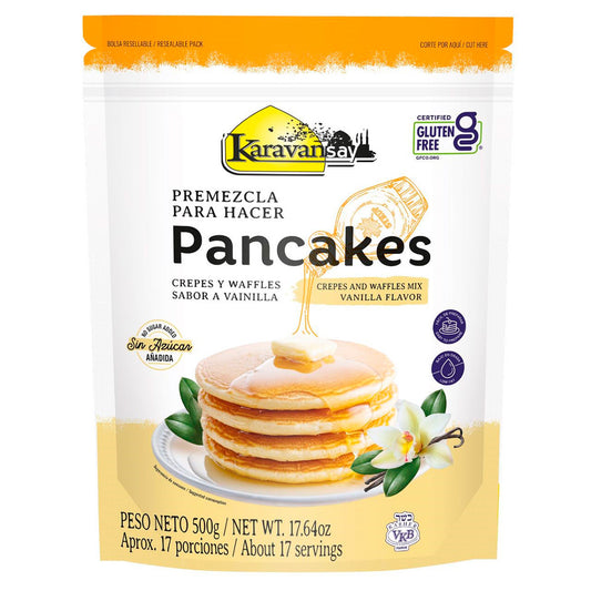 PREMEZCLA VAINILLA PANCAKES KARAVANSAY X 500 GRS