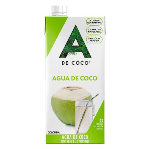 AGUA DE COCO 100 %  NATURAL ADECOCO X 1LT