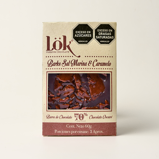 BARK LOK CHOCOLATE 70% SAL MARINA CARAMELO