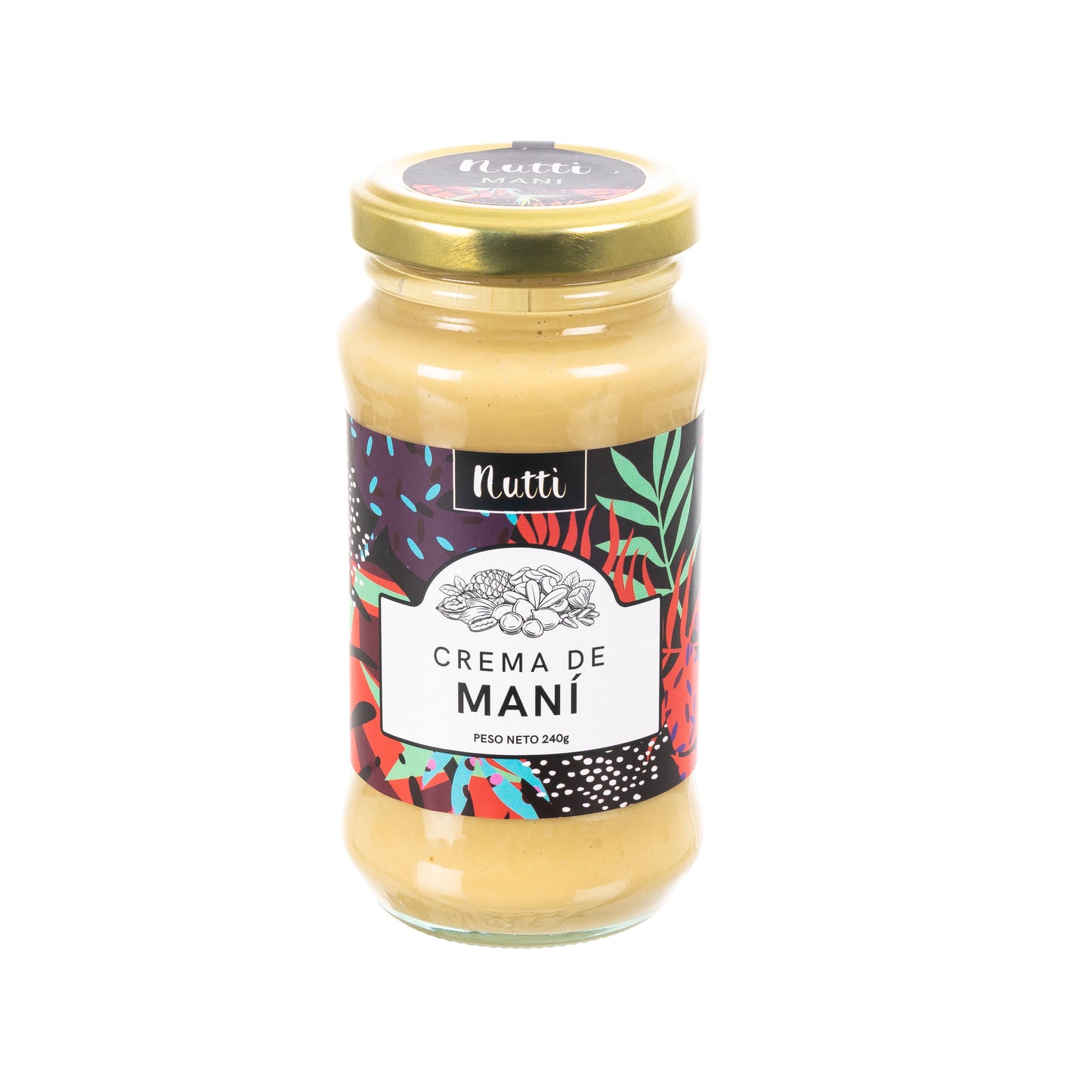 CREMA DE MANI NUTTI X 240 GRS