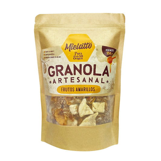 GRANOLA ARTESANAL FRUTOS AMARILLOS MIELATTO X350GRS