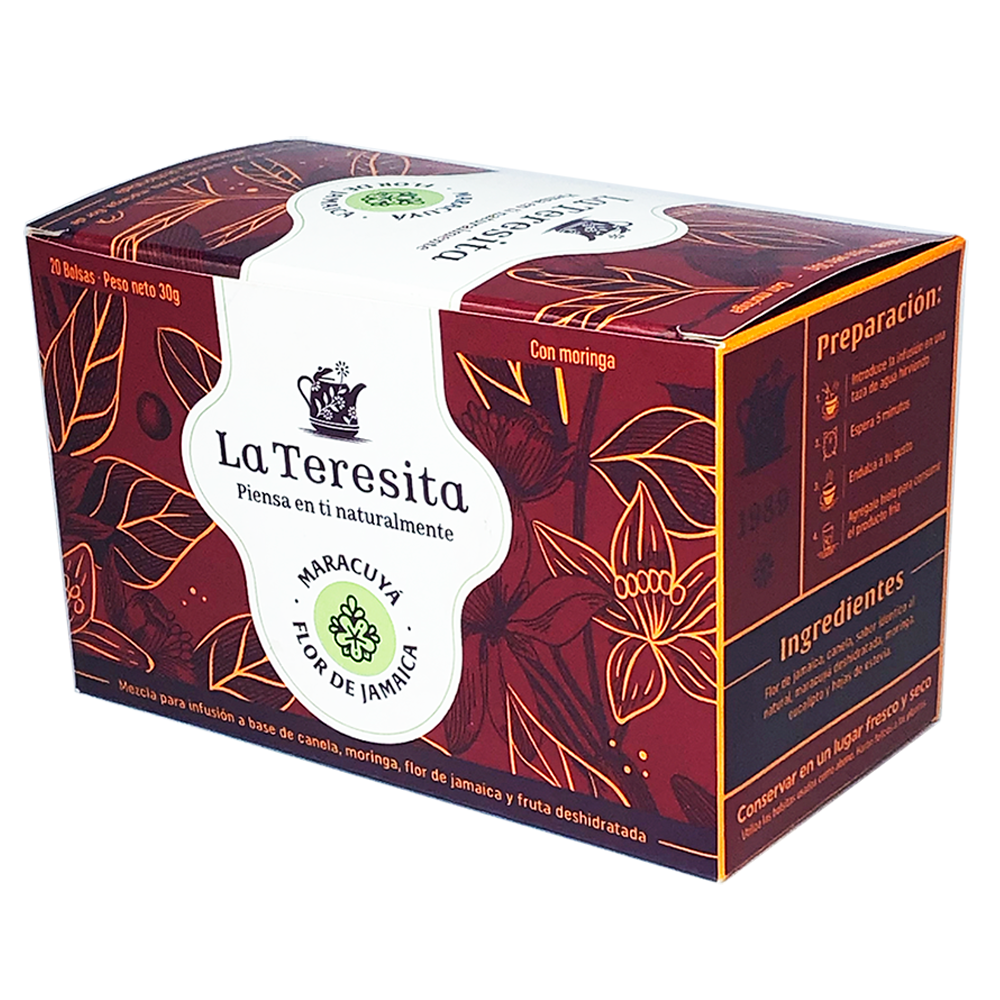 INFUSIÓN LA TERESITA MARACUYA JAMAICA CJ X 20 UND