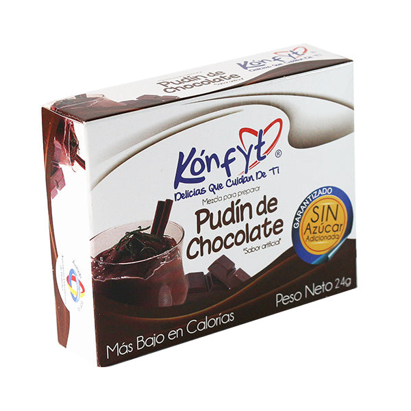 KONFIT  MEZCLA PUDIN DE CHOCOLATE SIN AZUCAR x 24g