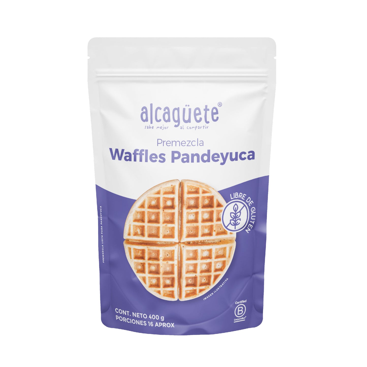 PREMEZCLA WAFFLE ALCAGUETE  PAN DE YUCA X 400 GRS