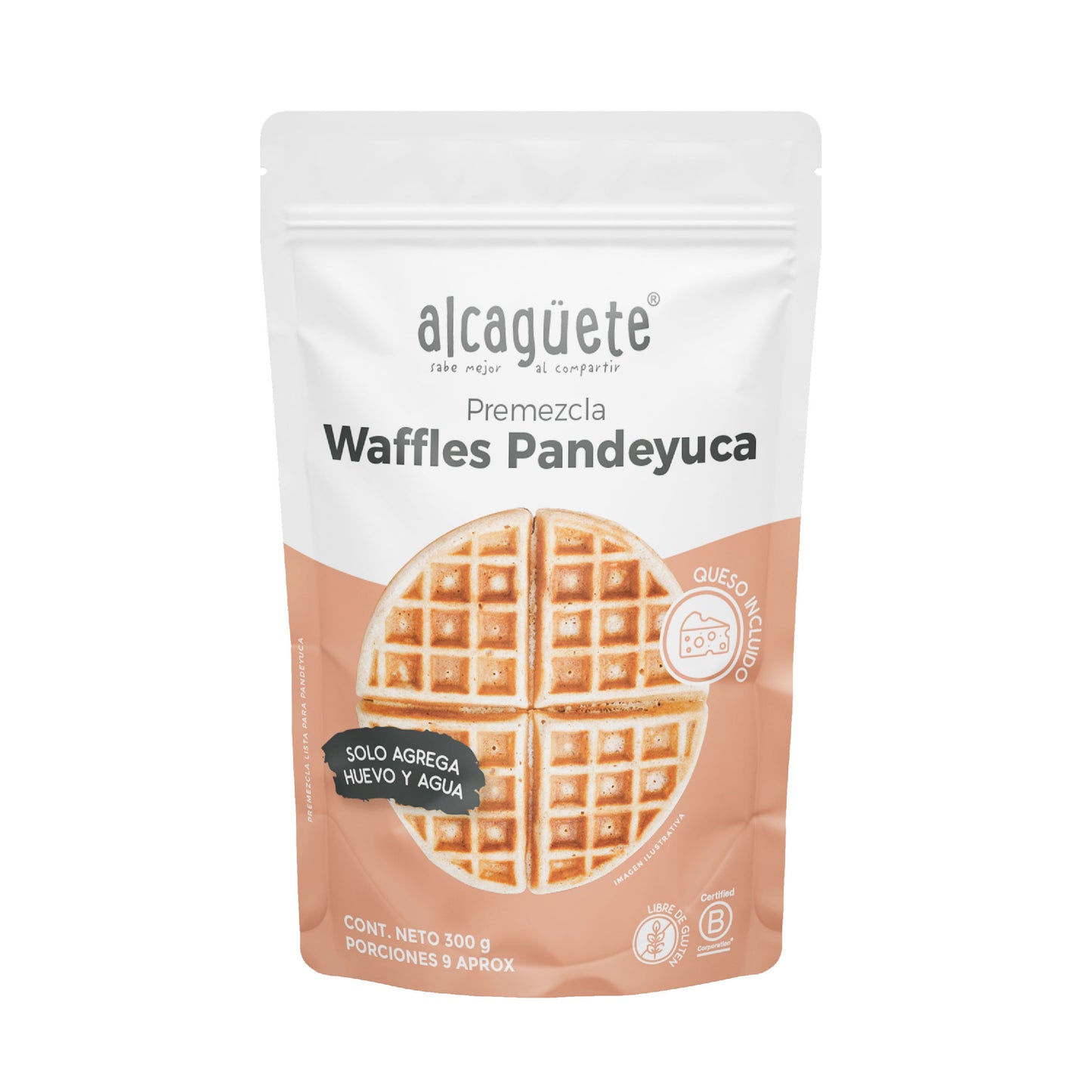 PREMEZCLA WAFFLE QUESO INCLUIDO ALCAGUETE X 300 GRS