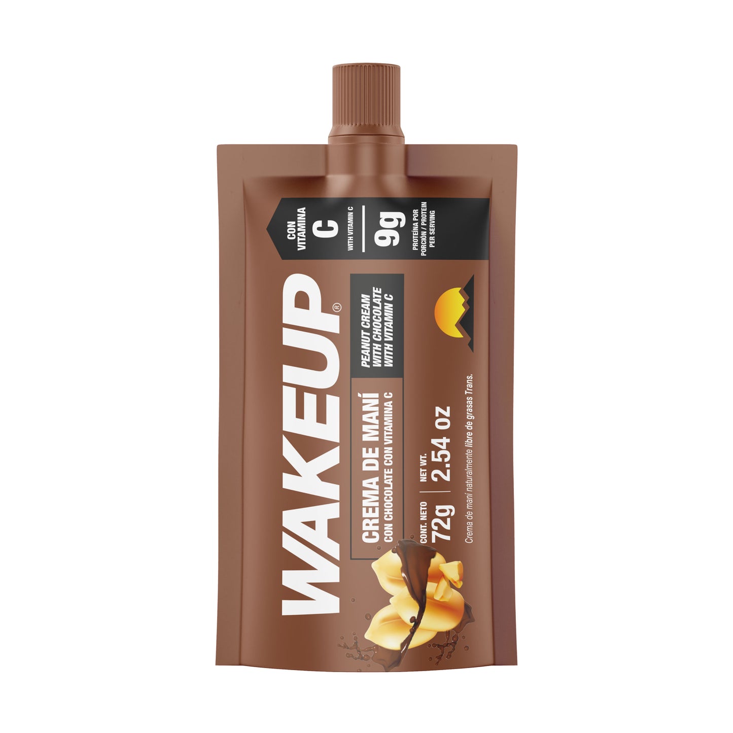 WAKEUP CREMA DE MANI CHOCOLATE ONE PACK 72 GR X 12 UND